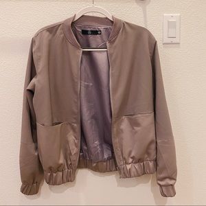 Missguided Satin Bomber Jacket